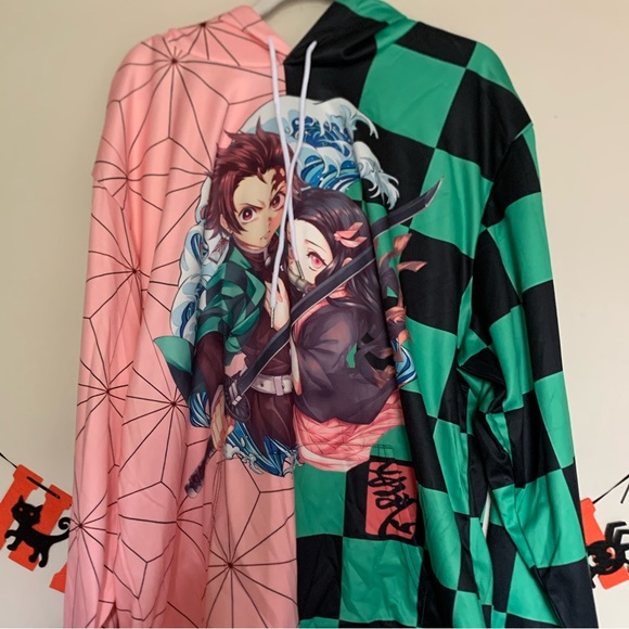 Demon Slayer Nezuko & Tanjiro Anime Hoodie Size X-Large - Picture 5 of 6